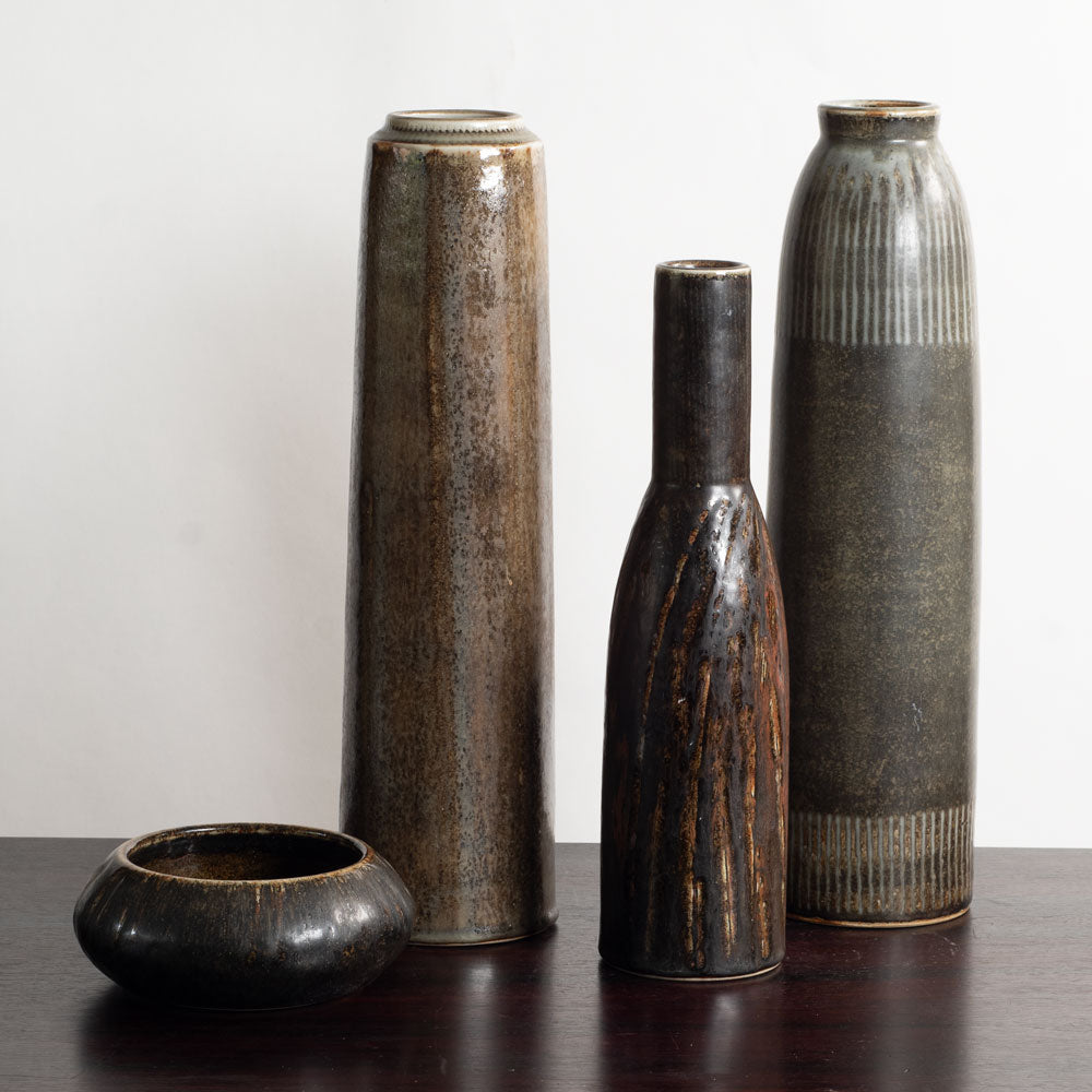 Group of unique vessels by Carl Harry Stålhane for Rörstrand, Sweden