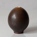 Berndt Friberg for Gustavsberg, Sweden, egg-shaped vase with brown haresfur glaze K2728