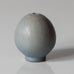 Berndt Friberg for Gustavsberg, Sweden, miniature egg-shaped vase with gray haresfur glaze K2729