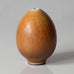 Berndt Friberg for Gustavsberg, Sweden, egg-shaped vase with brown haresfur glaze K2610