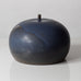 Claes Thell, Sweden, unique stoneware vase with blue haresfur glaze K2374