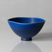 Berndt Friberg for Gustavsberg, Sweden, unique bowl with cobalt blue haresfur glaze K2919
