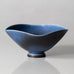 Berndt Friberg for Gustavsberg, Sweden, unique bowl with cobalt blue haresfur glaze L3078