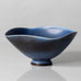 Berndt Friberg for Gustavsberg, Sweden, unique bowl with cobalt blue haresfur glaze L3078