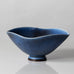 Berndt Friberg for Gustavsberg, Sweden, unique bowl with cobalt blue haresfur glaze L3078