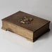 Ystad Brons, Sweden,  bronze box with wood interior and portrait in relief to lid L3364