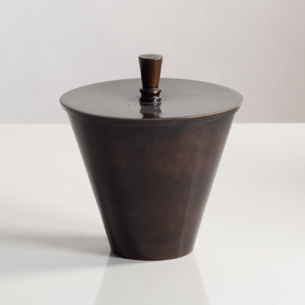 Danish bronze lidded jar M5535