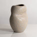 Two vases with off-white glaze by Chris Carter, UK