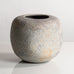 Chris Carter, UK, unique stoneware vase with pale gray and purple volcanic glaze M4334