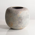 Chris Carter, UK, unique stoneware vase with pale gray and purple volcanic glaze M4334