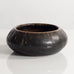 Carl Harry Stålhane for Rörstrand, Sweden, unique stoneware bowl with brown glaze M5462