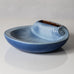 Gunnar Nylund for Rörstrand, stoneware dish with blue glaze L3381