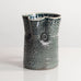 Anthony Dix, UK, soda fired water jug with crawling glossy dark green glaze L3988