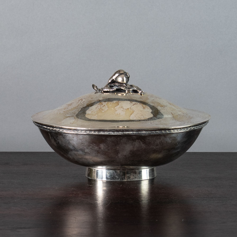 CG Råström, Sweden, silver lidded bowl J1246