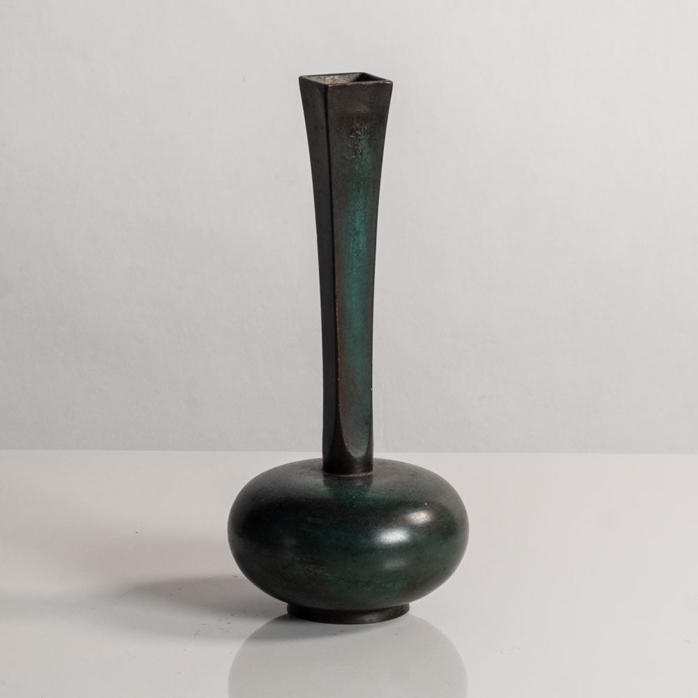 GAB, Sweden, long necked bronze vase L3803