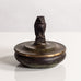 Bernard Hertz, BH Ildfast, Denmark, bronze lidded bowl with owl figure M5424
