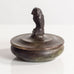Bernard Hertz, BH Ildfast, Denmark, bronze lidded bowl with owl figure M5424