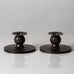 Just Andersen, Denmark, pair of Disko metal candleholders L3390