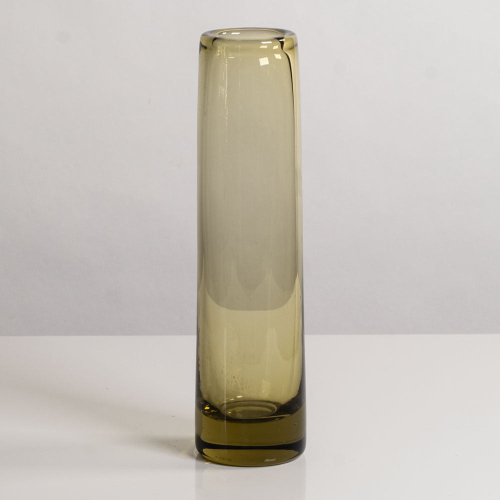 Per Lutken for Holmegaard, Denmark, cylindrical vase in amber glass M5554