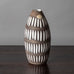 Ingrid Atterberg for Uppsala, stoneware brown and white vase J1322
