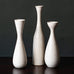 Three vases with white glaze by Carl Harry Stålhane for Rörstrand, Sweden