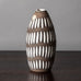 Ingrid Atterberg for Uppsala, stoneware brown and white vase J1322