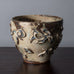 Thorkild Olsen for Royal Copenhagen unique vase with relief and Sung glaze J1020