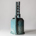 Anne Hirondelle, large stoneware vessel with matte textured blue-green glaze L3314