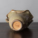 Arne Bang, Denmark, stoneware two handled vase with olive glaze H1129