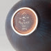 Gunnar Nylund for Rörstrand large ovoid stoneware bowl with blue and brown glaze K2084