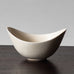 Gunnar Nylund for Rörstrand, Sweden, small ovoid bowl with matte white glaze K2444