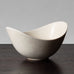 Gunnar Nylund for Rörstrand, Sweden, small ovoid bowl with matte white glaze K2444