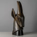 Gunnar Nylund for Rorstrand, Sweden, stoneware figure of the head of an antelope H1374