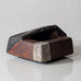 Gerald Weigel, Germany, sculptural vase with brown matte glaze K2862