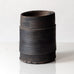 Dan Kelly, UK unique stoneware vase with matte dark brown glaze K2160