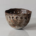 Alan Wallwork, UK, unique stoneware sculptural bowl L3339