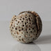 Alan Wallwork, UK, unique stoneware sculptural pod form vessel L3362