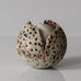 Alan Wallwork, UK, unique stoneware sculptural pod form vessel L3362