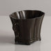 Just Andersen, Denmark, scalloped vase in disko metal L3289