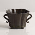 Just Andersen, Denmark, scalloped vase in disko metal L3289