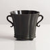 Just Andersen, Denmark, scalloped vase in disko metal L3213