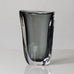 Nils Landberg for Orrefors, Sweden, Gray glass "Sommerso" vase H1304