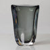 Nils Landberg for Orrefors, Sweden, Gray glass "Sommerso" vase H1304