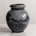 Herman A. Kahler Keramik, Denmark, earthenware vase with black and white glaze M5528