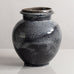 Herman A. Kahler Keramik, Denmark, earthenware vase with black and white glaze M5528