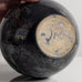 Herman A. Kahler Keramik, Denmark, earthenware vase with black and white glaze M5528