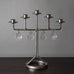 Erik Hoglund for Boda-Smide, Sweden, lacquered iron and glass candelabra J1423