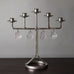 Erik Hoglund for Boda-Smide, Sweden, lacquered iron and glass candelabra J1423