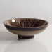 Nils Thorsson for Royal Copenhagen, Denmark, stoneware "Jungle" bowl with olive and brown glaze M5500