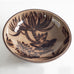 Nils Thorsson for Royal Copenhagen, Denmark, stoneware "Jungle" bowl with olive and brown glaze M5500